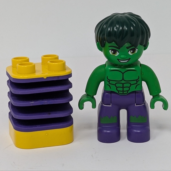 Lego Duplo Figure Incredible Hulk Marvel Super Heroes - Picture 1 of 3